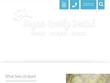 Tablet Screenshot of hoganfamilydental.com